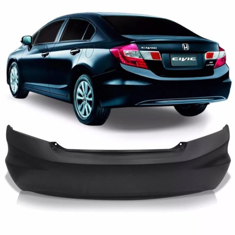 Parachoque Traseiro Honda Civic 12/16 Preto Zn1616075