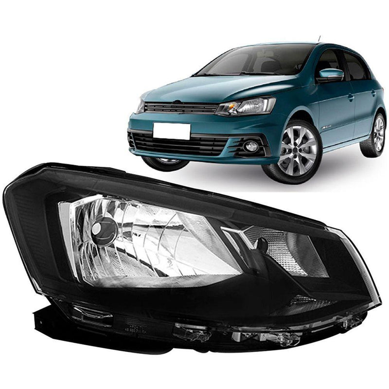 Farol Vw Gol G7 16/18 Simples Ld Masc.negra Total 25196 Rf