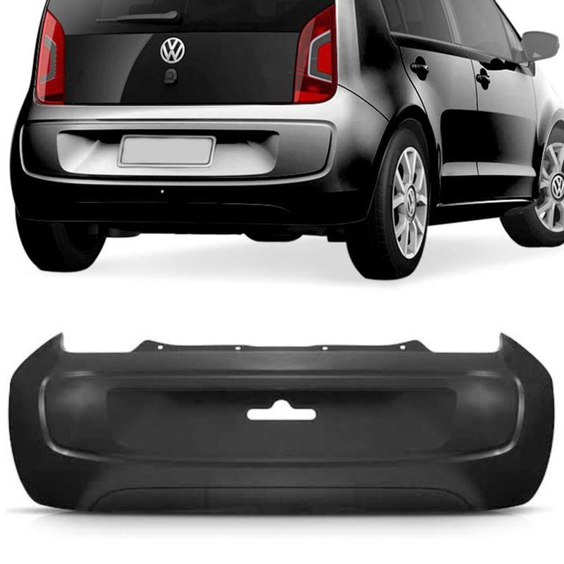 Parachoque Traseiro Vw Up 14/ Preto Liso 6467i Dts