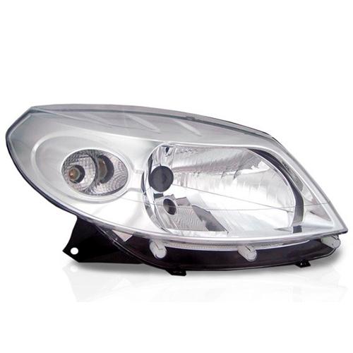 Farol Renault Sandero 08/11 Ld Cromado 045696 Bbs