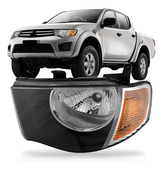 Farol Mitsubishi L200 07/08 Triton Le Pisca Ambar 042015 Bbs