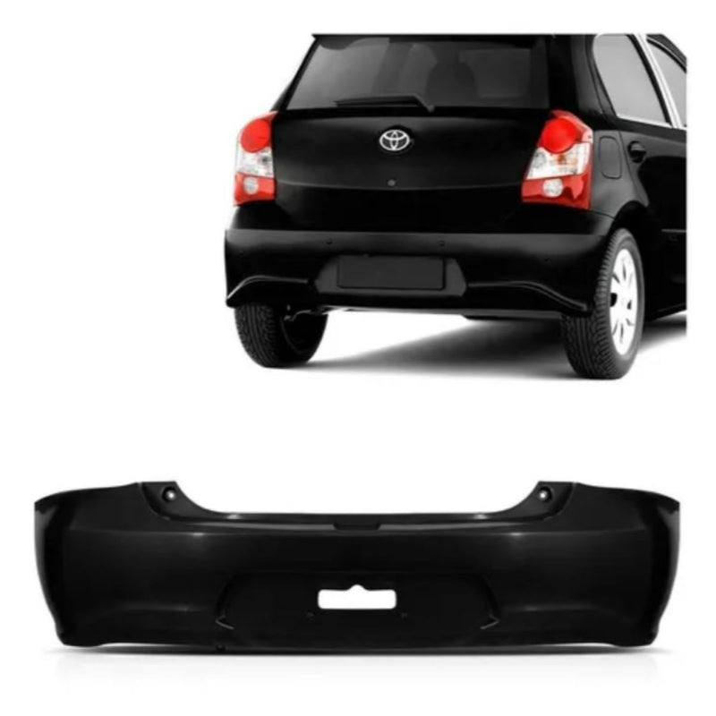 Parachoque Traseiro Toyota Etios Hatch 17/ Preto 02/2176