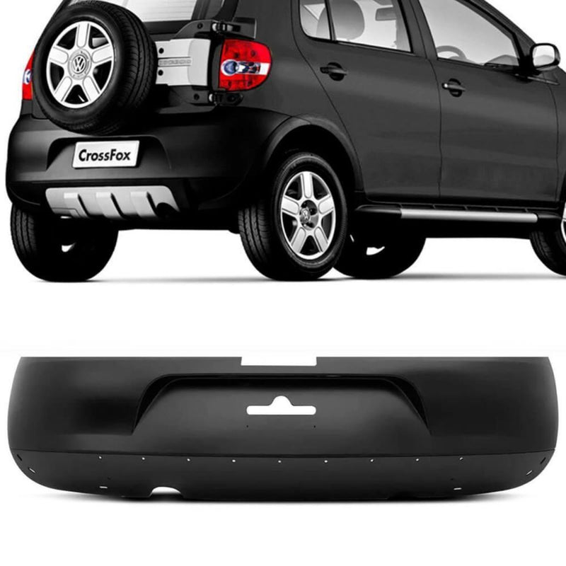 Parachoque Traseiro Vw Crossfox 05/07 Preto Text Dts 6437